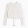 Tommy Jeans テクスチャード・レースアップ・セーター