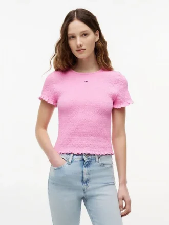 Tommy Jeans スリムフィット シャーリングTシャツ