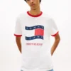 Tommy Jeans ウェービー・フラッグ・リンガーTシャツ