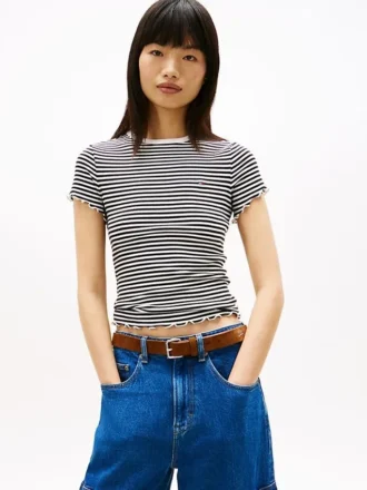 Tommy Jeans レタストリムTシャツ