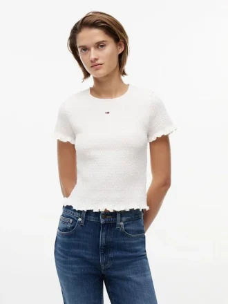 Tommy Jeans スリムフィット シャーリングTシャツ
