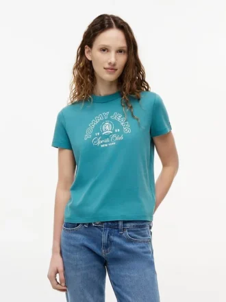 Tommy Jeans スポーツクラブ ロゴ Tシャツ
