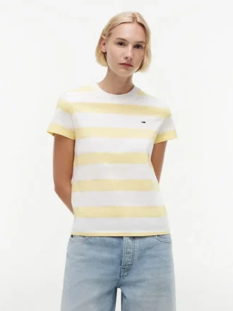 Tommy Jeans ラグビーストライプ Tシャツ