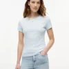 Tommy Jeans スリムストレッチリブTシャツ Tommy Jeans スリムストレッチリブTシャツ