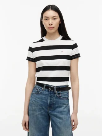 Tommy Jeans ラグビーストライプ Tシャツ