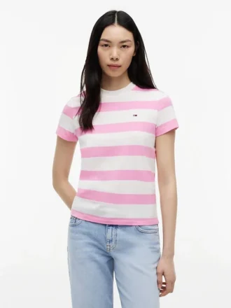 Tommy Jeans ラグビーストライプ Tシャツ