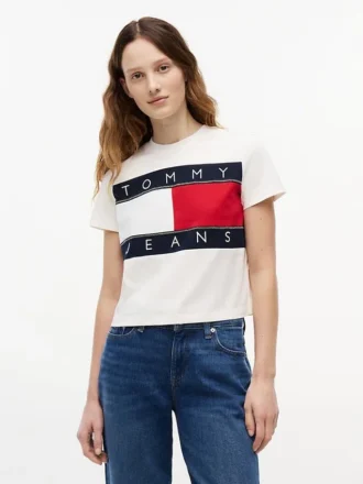 Tommy Jeans ビッグ・フラッグ・ロゴ Tシャツ