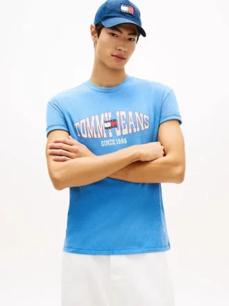 Tommy Jeans ウェービー・フラッグ・ロゴ Tシャツ