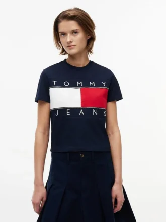 Tommy Jeans ビッグ・フラッグ・ロゴ Tシャツ