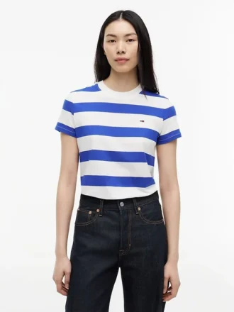 Tommy Jeans ラグビーストライプ Tシャツ