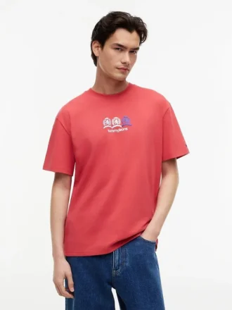 Tommy Jeans マルチクレスト ロゴ Tシャツ