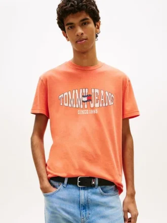 Tommy Jeans ウェービー・フラッグ・ロゴ Tシャツ