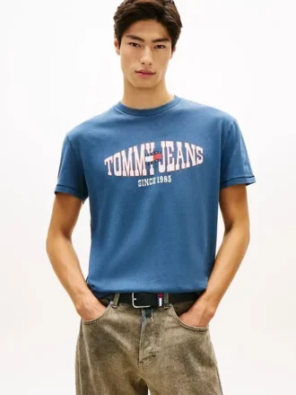 Tommy Jeans ウェービー・フラッグ・ロゴ Tシャツ