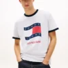 Tommy Jeans ウェイビー・フラッグ・リンガーTシャツ