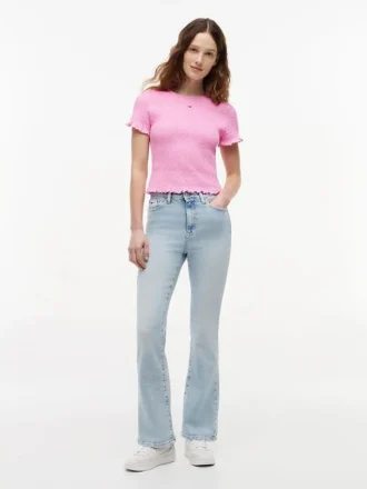 Tommy Jeans スリムフィット シャーリングTシャツ