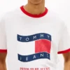 Tommy Jeans ウェービー・フラッグ・リンガーTシャツ