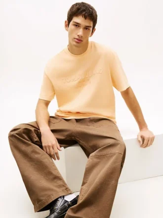 Tommy Jeans ディストレスド・ロゴTシャツ