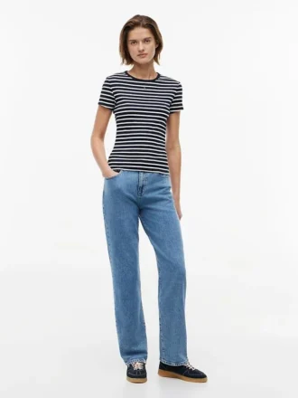 Tommy Jeans スリムストレッチリブTシャツ