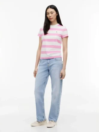 Tommy Jeans ラグビーストライプ Tシャツ