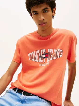 Tommy Jeans ウェービー・フラッグ・ロゴ Tシャツ