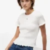 Tommy Jeans スリムフィット シャーリングTシャツ