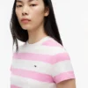 Tommy Jeans ラグビーストライプ Tシャツ