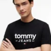 Tommy Jeans ロゴ スリムフィット Tシャツ Tommy Jeans ロゴ スリムフィット Tシャツ