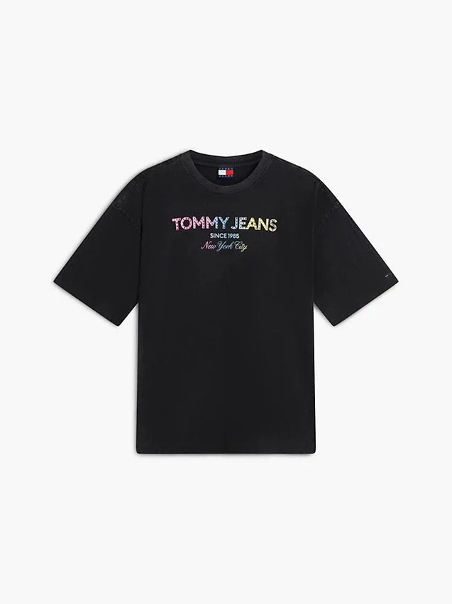 Tommy Jeans クリスタルロゴTシャツ Tommy Jeans クリスタルロゴTシャツ