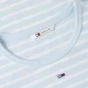 Tommy Jeans スリムストレッチリブTシャツ Tommy Jeans スリムストレッチリブTシャツ