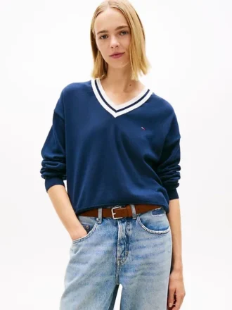 Tommy Jeans リラックスフィット Vネックセーター