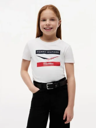 キッズ Tommy x Cadillac F1® Team シェブロン Tシャツ