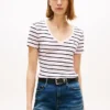 ストライプ Vネック フェイバリット Tシャツ ストライプ Vネック フェイバリット Tシャツ