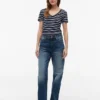 ストライプ Vネック フェイバリット Tシャツ ストライプ Vネック フェイバリット Tシャツ