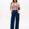Vネック ストライプ フェイバリット Tシャツ Vネック ストライプ フェイバリット Tシャツ