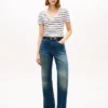 ストライプ Vネック フェイバリット Tシャツ ストライプ Vネック フェイバリット Tシャツ