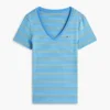 Vネック ストライプ フェイバリット Tシャツ