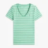 ストライプ Vネック フェイバリット Tシャツ