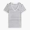 ストライプ Vネック フェイバリット Tシャツ