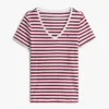 Vネック ストライプ フェイバリット Tシャツ Vネック ストライプ フェイバリット Tシャツ