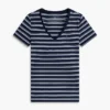 ストライプ Vネック フェイバリット Tシャツ ストライプ Vネック フェイバリット Tシャツ