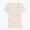 Vネック ストライプ フェイバリット Tシャツ Vネック ストライプ フェイバリット Tシャツ