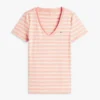 ストライプ Vネック フェイバリット Tシャツ